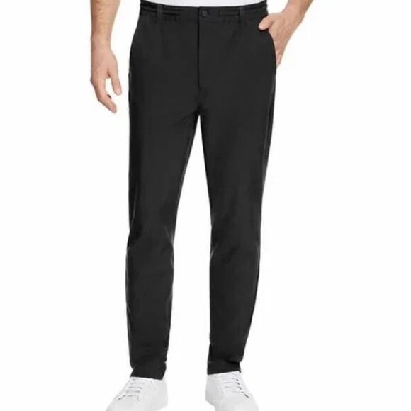 Marc New York Men’s Commuter Slim Fit 4 Way Stretch Pants, Black - Picture 1 of 4